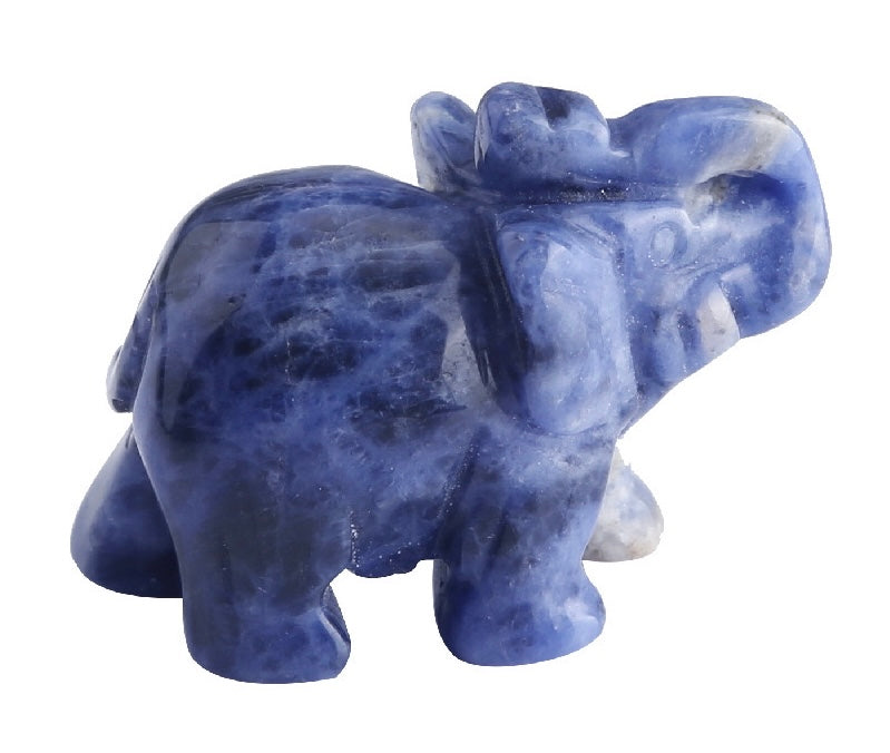 1.5Inch Crystal Elephant Stone Animals
